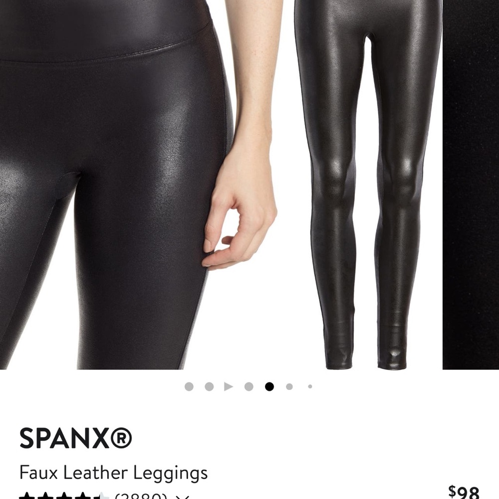 NWT Spanx Faux leather leggings